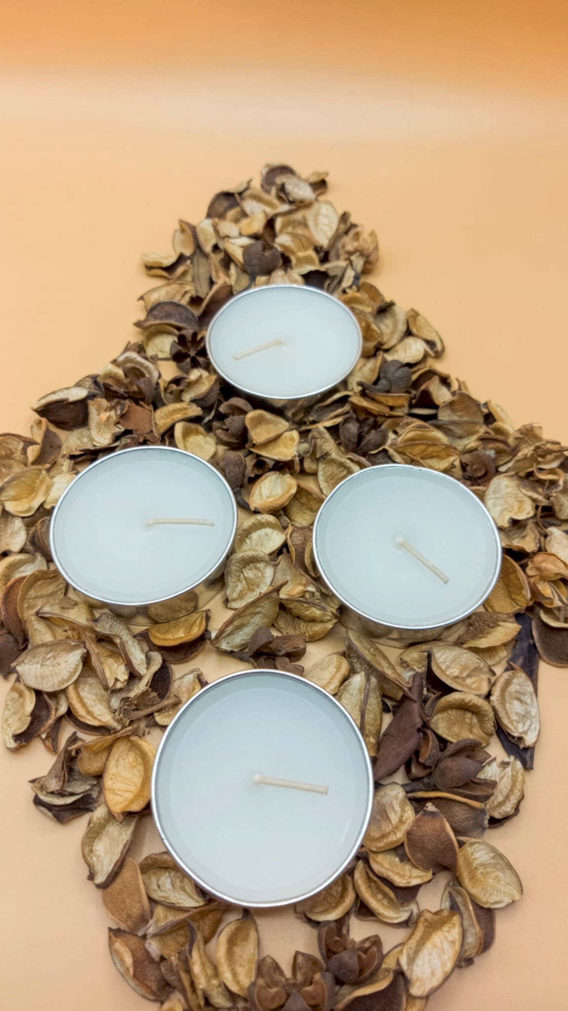 Silver Tealight 10 Adet
